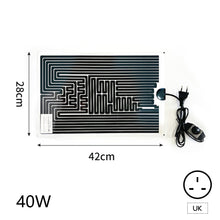 Load image into Gallery viewer, British Standard 7W/40W Reptiles Heat Mat Climbing Pet Heating Warm Pads Adjustable Temperature Pet Reptile Thermal Insulation Equipment