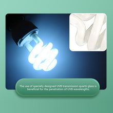 Load image into Gallery viewer, 5.010.0 UVB Reptile Lamp 13W 26W UVB Rays Energy Heating Light Calcium-enriched Bulb Heating Lamps Turtle Lizard Snake