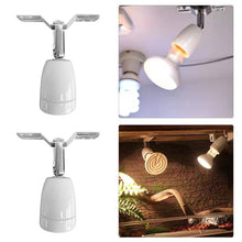 Load image into Gallery viewer, Reptile Heating Lamp Cap 360-Degree Rotation Ceramic Lamp Holder Heated Lamp Holder High Temperature Resistance Lizard Turtle