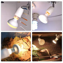 Load image into Gallery viewer, Reptile Heating Lamp Cap 360-Degree Rotation Ceramic Lamp Holder Heated Lamp Holder High Temperature Resistance Lizard Turtle