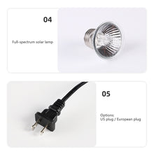 Load image into Gallery viewer, Double-Head Heat Lamp Cap 360-Degree Rotation Reptile Heat Lamp Holder Ceramic Light Socket Lizard Turtle