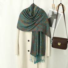 Load image into Gallery viewer, Bohemian Cashew Printed Shawl Thick Jacquard Tassel Shawl Soft Warm Scarf Women Accessories Gift