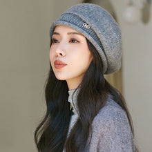 Load image into Gallery viewer, Fashion Simple Women Knitted Cap Soft Warm Hat Elegant Exquisite Solid-Color Hat Female Accessories Gift