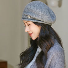 Load image into Gallery viewer, Fashion Simple Women Knitted Cap Soft Warm Hat Elegant Exquisite Solid-Color Hat Female Accessories Gift