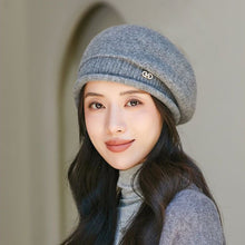 Load image into Gallery viewer, Fashion Simple Women Knitted Cap Soft Warm Hat Elegant Exquisite Solid-Color Hat Female Accessories Gift