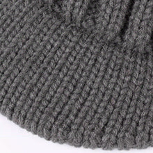 Load image into Gallery viewer, Men Short-Brimmed Baseball Cap Retro Knitted Braided Pattern Hat Thickened Warm Windproof Cap