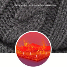Load image into Gallery viewer, Men Short-Brimmed Baseball Cap Retro Knitted Braided Pattern Hat Thickened Warm Windproof Cap