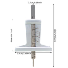 Load image into Gallery viewer, Stainless Steel Car Tire Tread Depth Gauge 0-50mm & 0-5cm Dual Scale High Precision Measurement Tool for Maintenance Automotive Tool