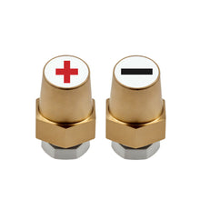Load image into Gallery viewer, Pair Pure Copper Battery Terminal Clamps Positive & Negative Jumper Wires for Car Battery Accessory Kit