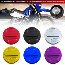 Load image into Gallery viewer, Aluminum Alloy Motorcycle Fuel & Oil Cap Cover for Honda PCX160 ADV160 ADV150 Decorative Outer Cover Modification Accessory