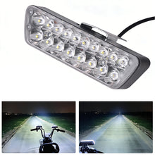 Load image into Gallery viewer, 20W 18LED Motorcycle Ultra Bright Headlight Waterproof Spot Light For E-bike Scooter Modification 12-80V Wide Voltage