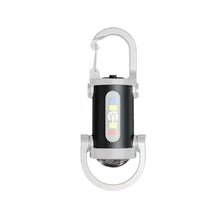 Load image into Gallery viewer, Mini Keychain Flashlight Rechargeable Pocket COB Working Light Outdoor Hook Emergency Warning Light for Camping Walking Hiking