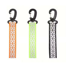 Load image into Gallery viewer, Reflective Straps Pendant Keychain For Outdoor Camping Night Running Cycling Backpack Safety Lightweight Bright Keyrings