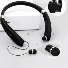 Load image into Gallery viewer, True Wireless Foldable Earbuds Bluetooth Neckband Headset Hifi Stereo Earphones Noise Cancelling Headphones With Mic