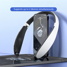 Load image into Gallery viewer, True Wireless Foldable Earbuds Bluetooth Neckband Headset Hifi Stereo Earphones Noise Cancelling Headphones With Mic