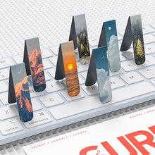 Load image into Gallery viewer, Ins Style Scenery Magnetic Bookmarks Creative Folding Hazy Fantasy Series Student Book Clips Stationery Page Markers