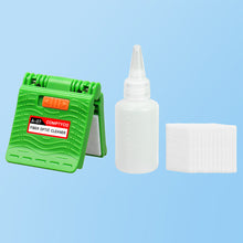 Load image into Gallery viewer, A-07 Optical Fiber Core Wiping Cleaning Tool Fiber Optic Cleaner With Cleaner Cotton Alcohol Storage Bottle