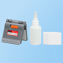 Load image into Gallery viewer, A-07 Optical Fiber Core Wiping Cleaning Tool Fiber Optic Cleaner With Cleaner Cotton Alcohol Storage Bottle