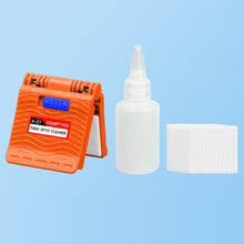 Load image into Gallery viewer, A-07 Optical Fiber Core Wiping Cleaning Tool Fiber Optic Cleaner With Cleaner Cotton Alcohol Storage Bottle
