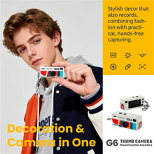 Load image into Gallery viewer, Thumb Keychain Camera 0.96inch Mini Action Camera Retro Support Memory Card 1080P Very Small Camcorder Video Recorder