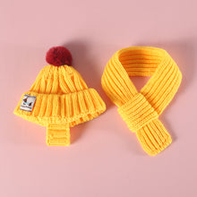 Load image into Gallery viewer, Knitted Pet Hat Cap Dog Cat Winter Scarf Cap Suit Funny Warm Pet Beanie Clothing Large dog Labrador Golden Retriever Cap Winter Pet Accessory