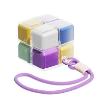 Load image into Gallery viewer, Fun Cube Portable Pill Box with Lanyard Large Capacity Sealed Moisture-Proof 7 Day Weekly Pill Organizer