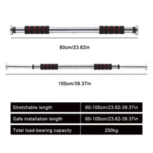 Load image into Gallery viewer, No Drill Home Pull Up Bar Adjustable Telescopic Doorway Bar For Adults Kids Indoor Fitness Equipment