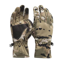Load image into Gallery viewer, 1Pair Winter Windproof Thermal Riding Gloves Fleece Lined Touchscreen Gloves with Non-Slip Mat for Outdoor Skiing Mountaineering