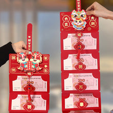 Load image into Gallery viewer, 2026 Horse Year 3D Cartoon Folding Red Envelope Thickened Paper Hongbao Lucky Money Pocket Blessing Good Luck Red Bags