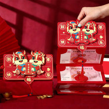 Load image into Gallery viewer, 2026 Horse Year 3D Cartoon Folding Red Envelope Thickened Paper Hongbao Lucky Money Pocket Blessing Good Luck Red Bags