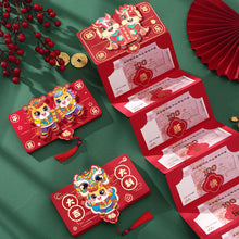 Load image into Gallery viewer, 2026 Horse Year 3D Cartoon Folding Red Envelope Thickened Paper Hongbao Lucky Money Pocket Blessing Good Luck Red Bags