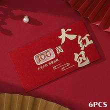 Load image into Gallery viewer, 6pcs 2026 Horse Year Chinese Style Red Envelopes Hongbao Blessing Good Luck Money Bags New Year Celebration Party Red Packet