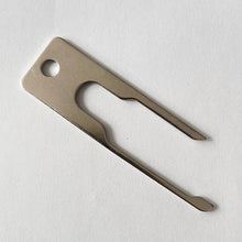 Load image into Gallery viewer, Car Seat Belt Key & Adjuster Removal Tool for Tesla Model 3 & Model Y Seat Belt Buckle Repair Metal