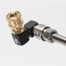 Load image into Gallery viewer, 360-Degree Swivel High Pressure Washer Adjustable Angle Elbow with 1/4" Quick Connect Brass Quick Connector for Car Washing & Cleaning Equipment