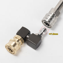 Load image into Gallery viewer, 360-Degree Swivel High Pressure Washer Adjustable Angle Elbow with 1/4" Quick Connect Brass Quick Connector for Car Washing & Cleaning Equipment