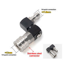 Load image into Gallery viewer, 360-Degree Swivel High Pressure Washer Adjustable Angle Elbow with 1/4" Quick Connect Brass Quick Connector for Car Washing & Cleaning Equipment