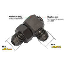 Load image into Gallery viewer, 360-Degree Swivel High Pressure Washer Adjustable Angle Elbow with 1/4" Quick Connect Brass Quick Connector for Car Washing & Cleaning Equipment