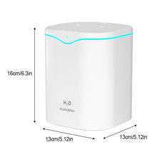 Load image into Gallery viewer, 2000ML Smart Air Humidifier Compact Dual Cold Spray Modes Ultra-Quiet Auto Power-Off Home Car Household Appliances