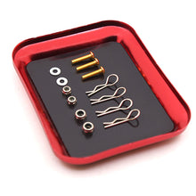 Load image into Gallery viewer, RC Model Screw Organizer With Magnetic Base Aluminum Alloy Tray Model Tool Storage Box For DIY Model Builder Tools Accessory