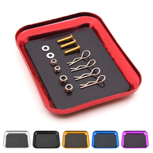 Load image into Gallery viewer, RC Model Screw Organizer With Magnetic Base Aluminum Alloy Tray Model Tool Storage Box For DIY Model Builder Tools Accessory
