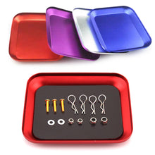 Load image into Gallery viewer, RC Model Screw Organizer With Magnetic Base Aluminum Alloy Tray Model Tool Storage Box For DIY Model Builder Tools Accessory