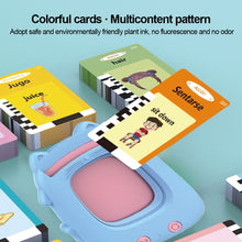 Load image into Gallery viewer, Multi-language Talking Flash Card Learning Reader Educational Toy for Toddlers Montessori Gift for Ages 1-6 Years Toddlers & Preschoolers