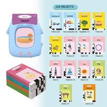 Load image into Gallery viewer, Multi-language Talking Flash Card Learning Reader Educational Toy for Toddlers Montessori Gift for Ages 1-6 Years Toddlers & Preschoolers