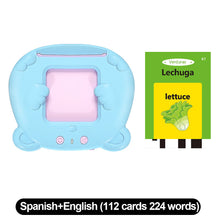 Load image into Gallery viewer, Multi-language Talking Flash Card Learning English Reader Educational Toy for Toddlers Montessori Gift for Ages 1-6 Years Toddlers & Preschoolers
