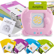 Load image into Gallery viewer, Multi-language Talking Flash Card Learning English Reader Educational Toy for Toddlers Montessori Gift for Ages 1-6 Years Toddlers & Preschoolers