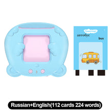 Load image into Gallery viewer, Multi-language Talking Flash Card Learning English Reader Educational Toy for Toddlers Montessori Gift for Ages 1-6 Years Toddlers & Preschoolers
