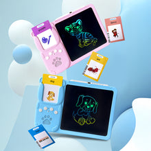 Load image into Gallery viewer, 2 in 1 Talking Flash Cards & LCD Writing Tablet Educational Montessori-style Writing Drawing Interactive Board For Toddlers Preschool Boys & Girls
