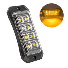 Load image into Gallery viewer, 4/8/12 LED Truck LED Side Marker Light Strobe Flash Warning Light 12-24V Waterproof Lens Light for Trucks & Trailers