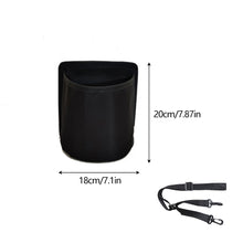 Load image into Gallery viewer, Universal Car Water Bottle & Thermos Holder For Center Console Side Mount with Storage Pocket Adjustable Strap Interior Organizer Large Size