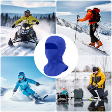 Load image into Gallery viewer, Kids Winter Thermal Headgear Solid Color Fleece Lined Thickened Cold Protection Face Mask Outdoor Skiing Cycling Neck and Face Head Covering